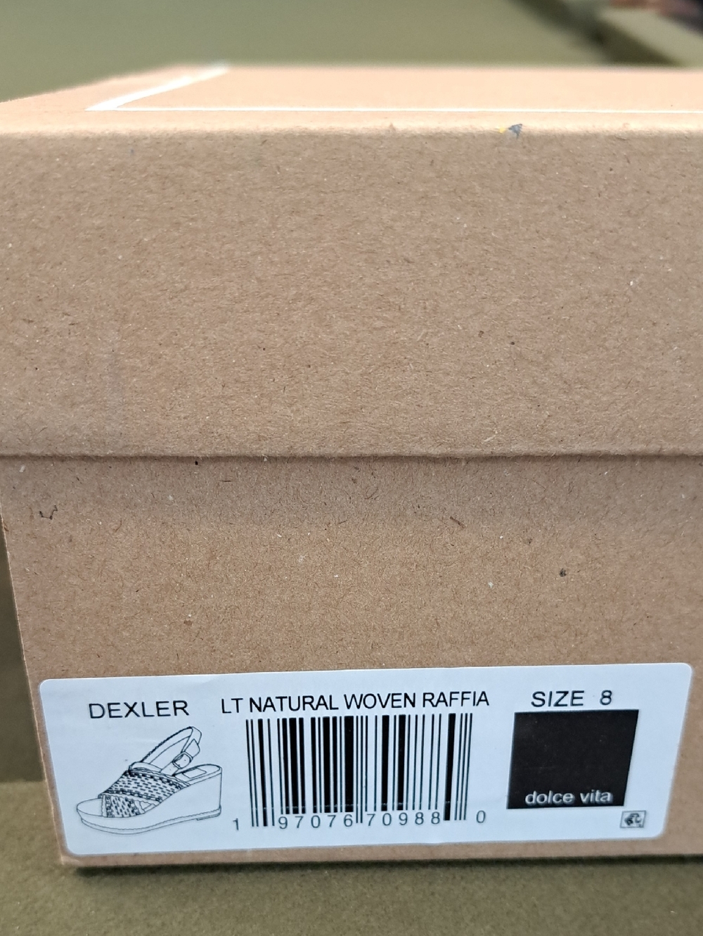 Dolce Vita Dexler Wedges LT Natural Woven Raffia - Color: Tan - Size: 8 - Picture 10 of 10